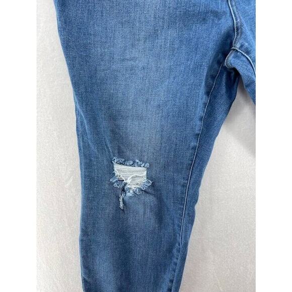 For Luv of Denim Womens Plus Size 20 Jeans Skinny High Rise Distressed - Picture 2 of 8